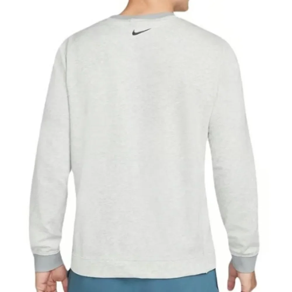 Gray Nike Crewneck Pullover Nike Yoga Thermafit Lightweight Shirt Size Small - Picture 1 of 10